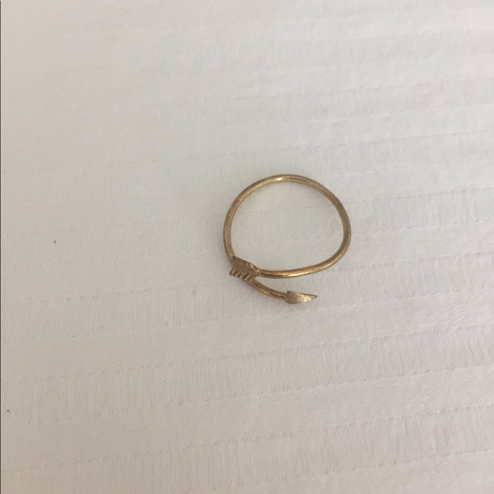 Gold Arrow Open Ring - Picture 4 of 4
